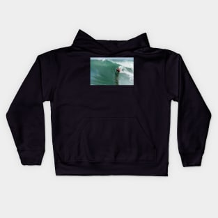 Bodyboarder in action Kids Hoodie